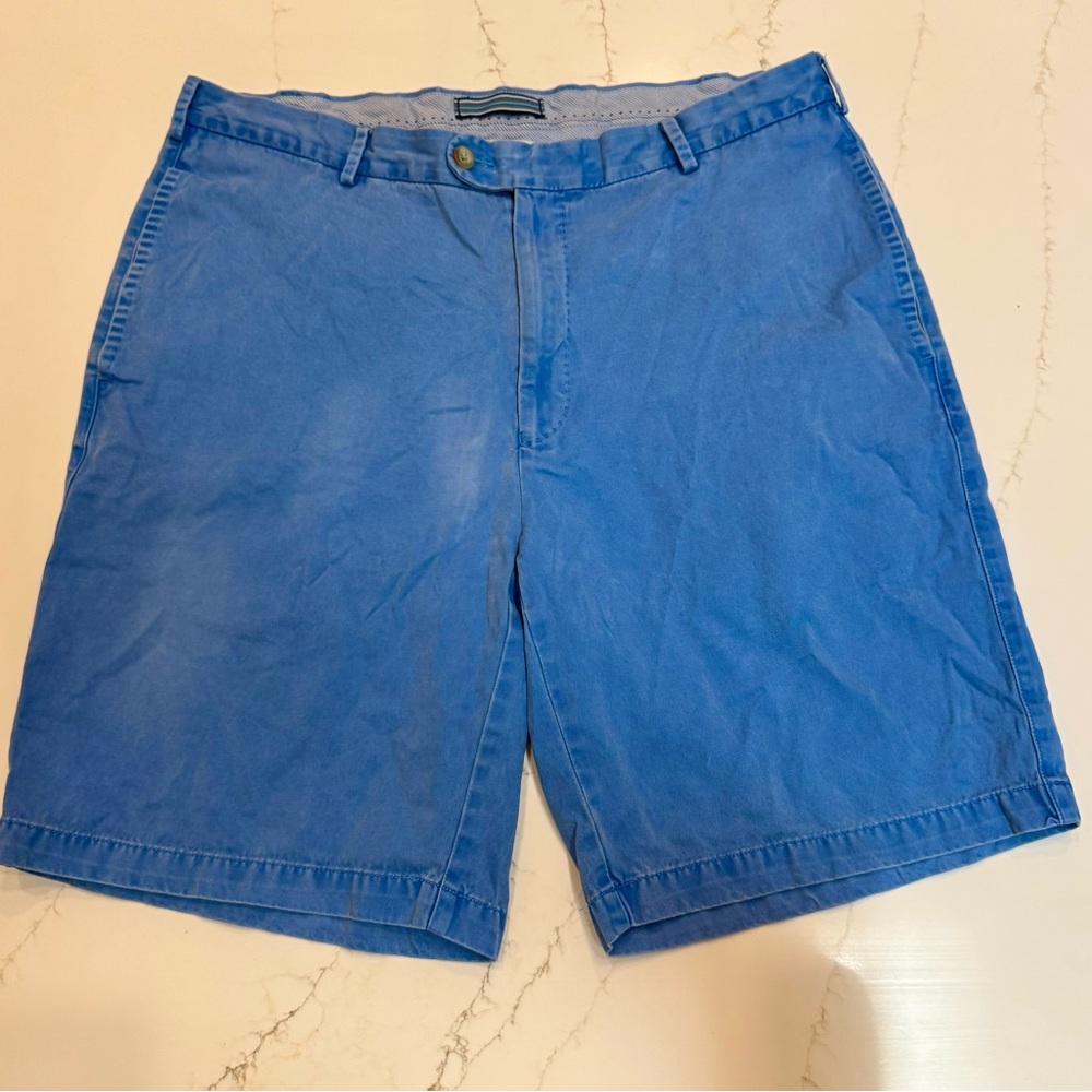 Peter Millar Classic Blue Flat Front Shorts